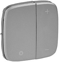 Лицевая панель Legrand Valena Allure для светорегулятора нажимного алюминий картинка